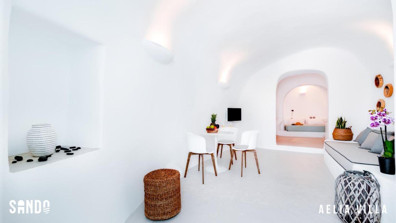 Sando Traditional Cave Villas With Jacuzzi And Sea View Vourvoúlos Exterior foto